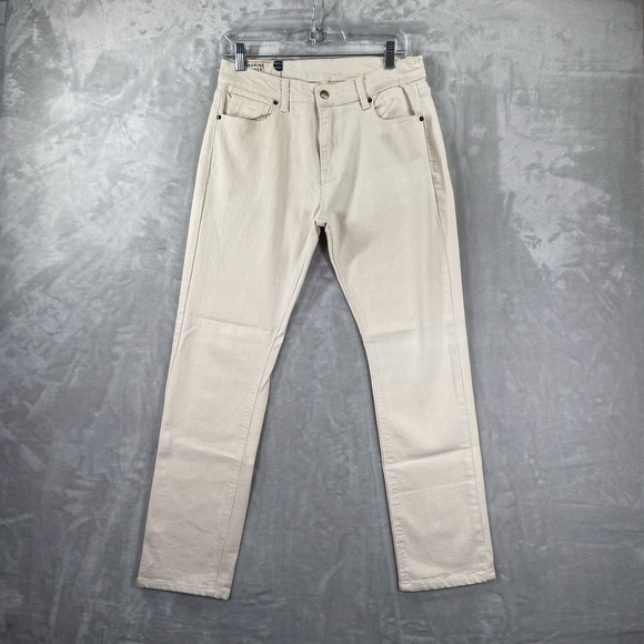 Marine Layer Other - Marine Layer Jeans men's 32x28 Original Slim Fit White Denim Stretch Cotton